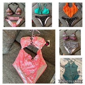 Bundle of swim suits sizes medium/large